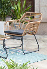 TPFGarden Sitzgruppe MARELLO 2 Stühle, 2 Sitzkissen, 1 Bank, 1 Bankauflage, 1 Couchtisch